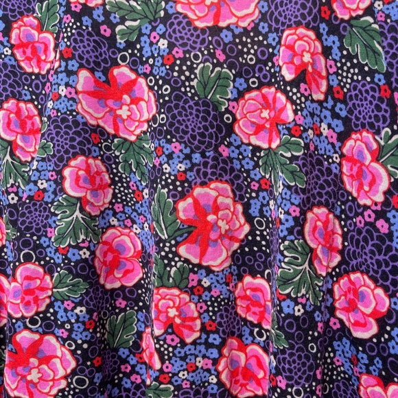 Ric Rac | Anthro Floral Print Dolman Flutter Sleeve Floaty Boho Batwing Blouse - Picture 10 of 15